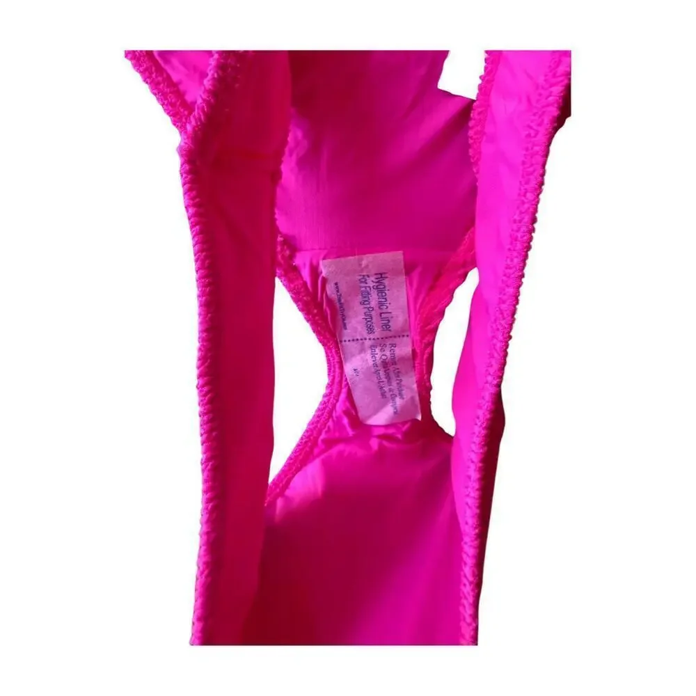 New Good American Bright Pink Size 7/8 4x/5x Always Fits Better Bikini Bottom